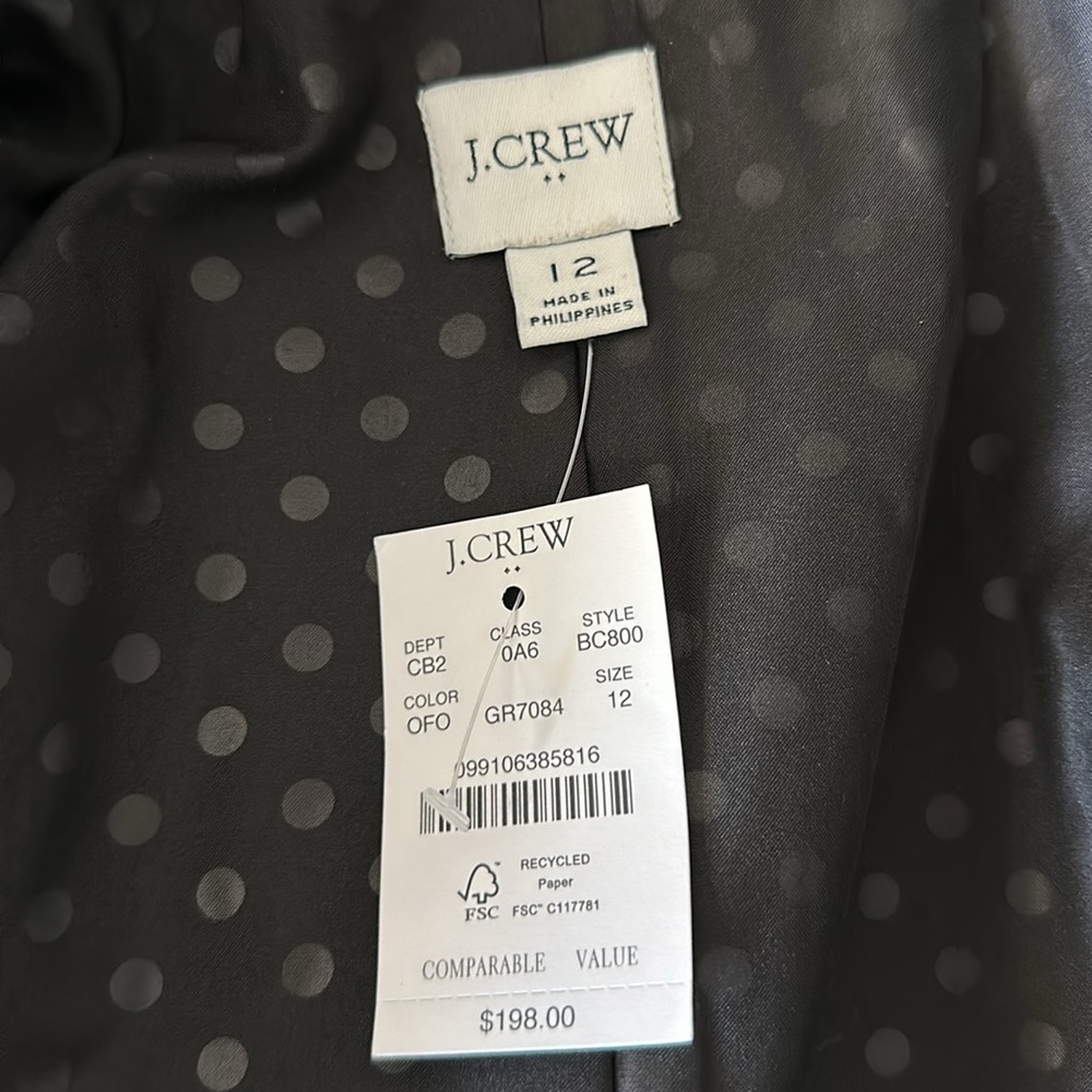 J.Crew Green Velvet Blazer - Picture 8 of 8